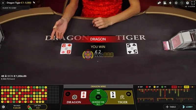 Game Rồng Hổ tại SECASINO